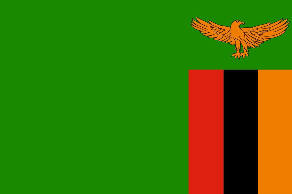 zambia, flag, national