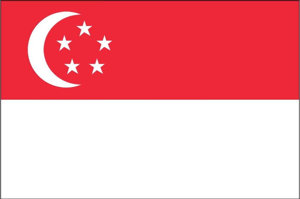 singapore, flag, red