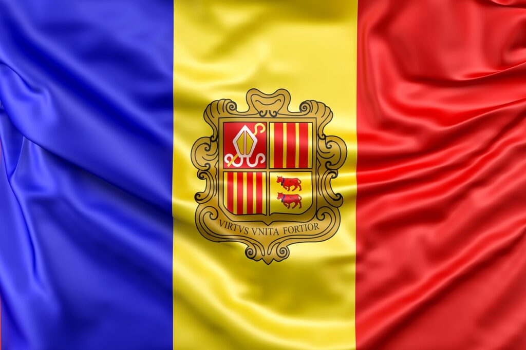 andorra, flag, flag of andorra