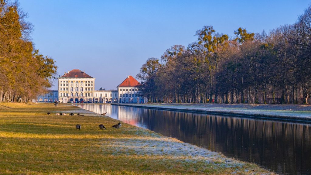 Munich, castle, castle park, nymphenburg castle, Munich, 